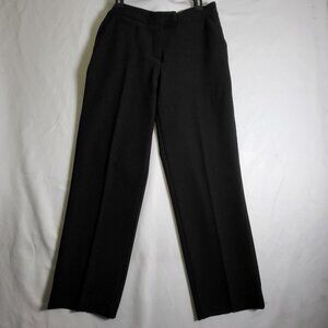 Black Label Women's Dress Pants 6R Classic Black Straight Leg